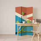 TENNIS ESSENTIALS 3-Panel Room Divider
