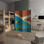 TENNIS ESSENTIALS Decorative 4-Panel Room Divider