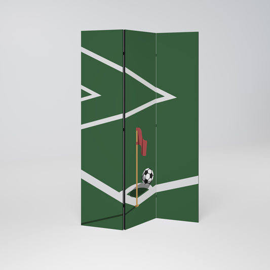 FOOTBALL ACTION Biombo de 3 paneles
