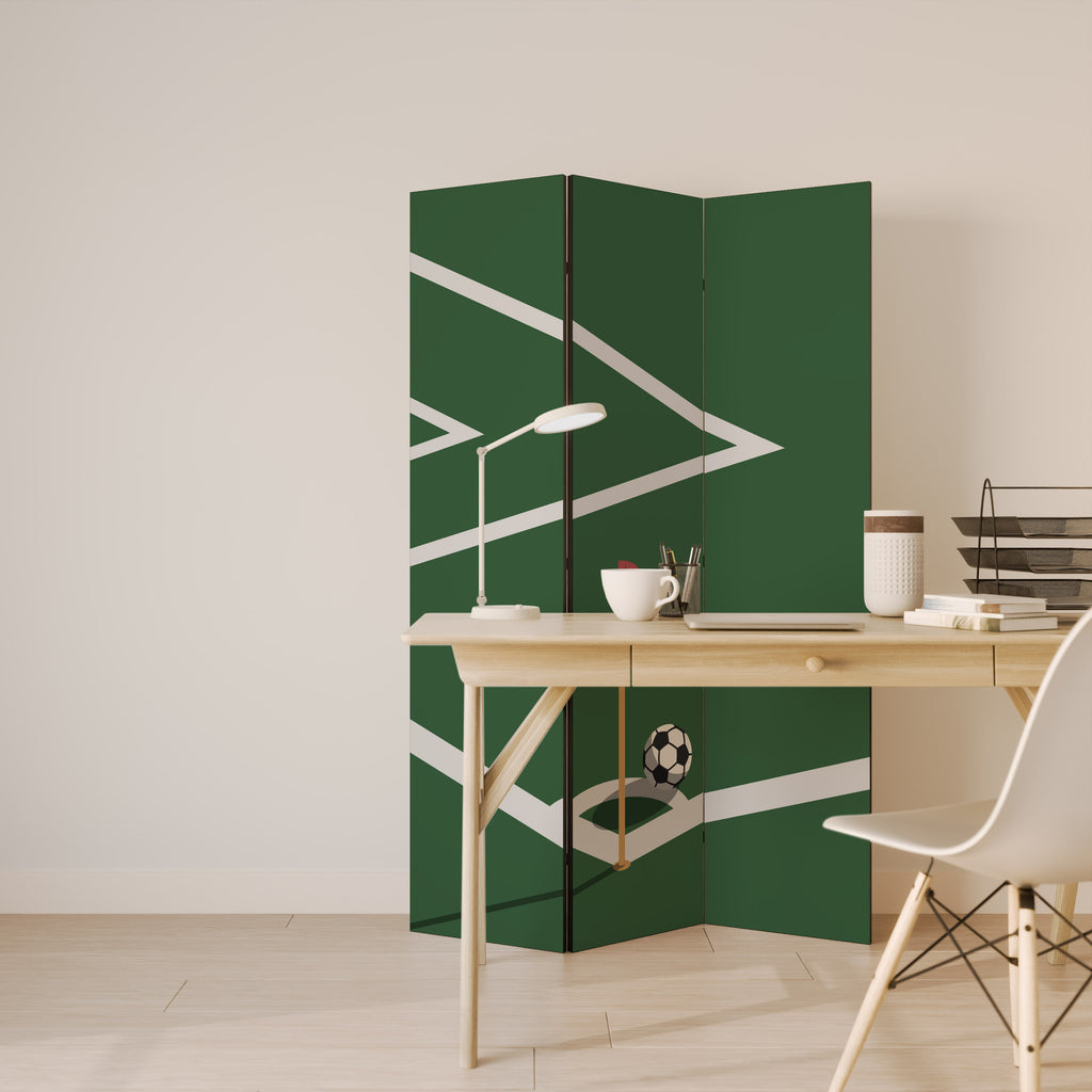 FOOTBALL ACTION 3-Panel Room Divider