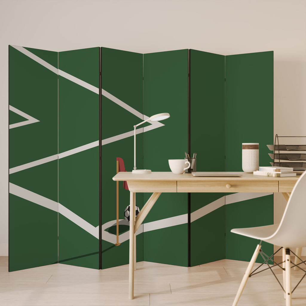 Biombo decorativo de 6 paneles FOOTBALL ACTION