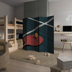 PING- PONG GAME 5-Panel Room Divider