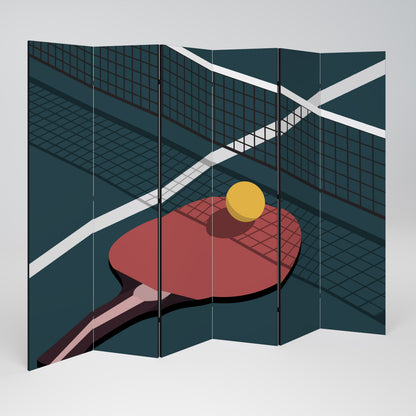 PING- PONG GAME Biombo de 6 paneles