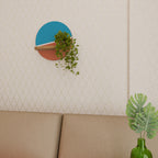 VOLLEYBALL TIME Estante Redondo Decorativo en Efecto Roble