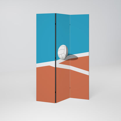 VOLLEYBALL TIME Biombo de 3 paneles