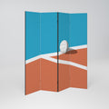 VOLLEYBALL TIME Decorative 4-Panel Room Divider