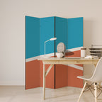 VOLLEYBALL TIME Decorative 4-Panel Room Divider