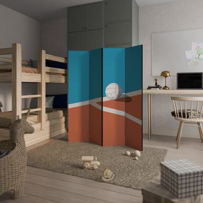 VOLLEYBALL TIME 4-Panel Room Divider