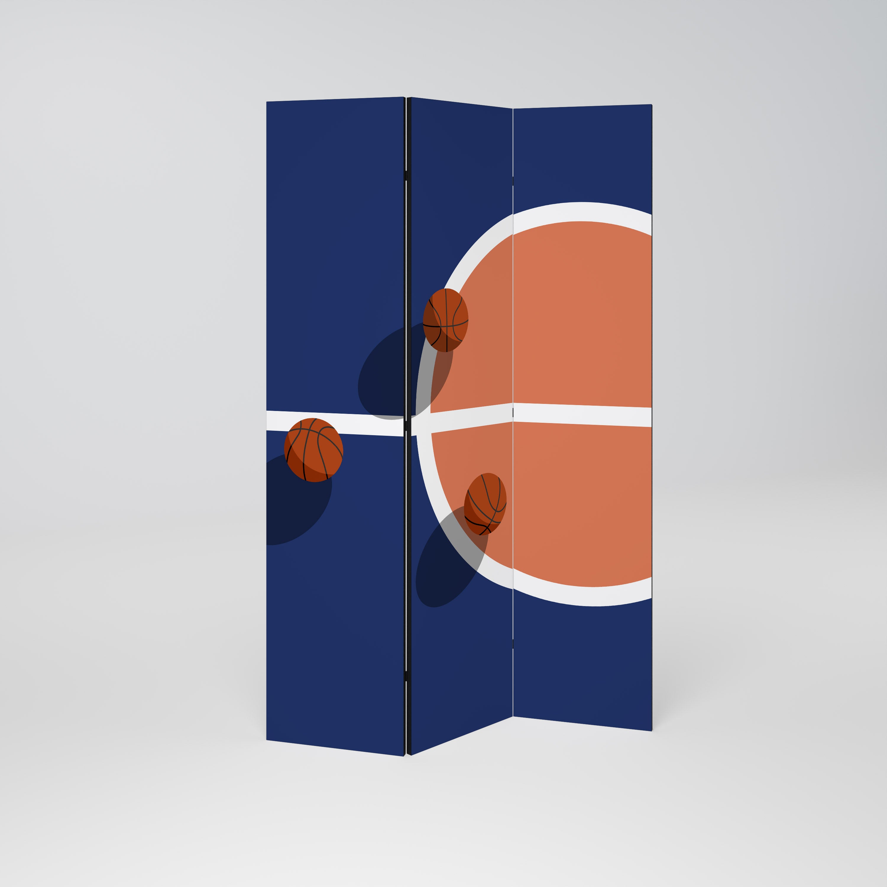 BASKETBALL CHALLENGE Decorative 3-Panel Room Divider