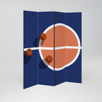 BASKETBALL CHALLENGE 4-Panel Room Divider