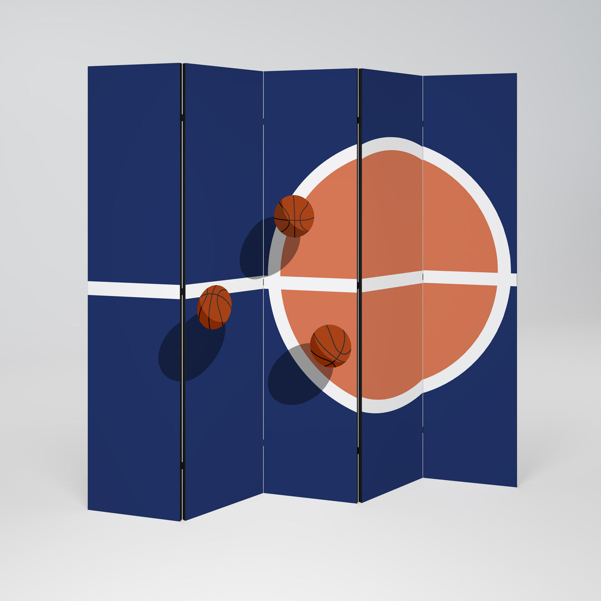 BASKETBALL CHALLENGE Biombo de 5 paneles