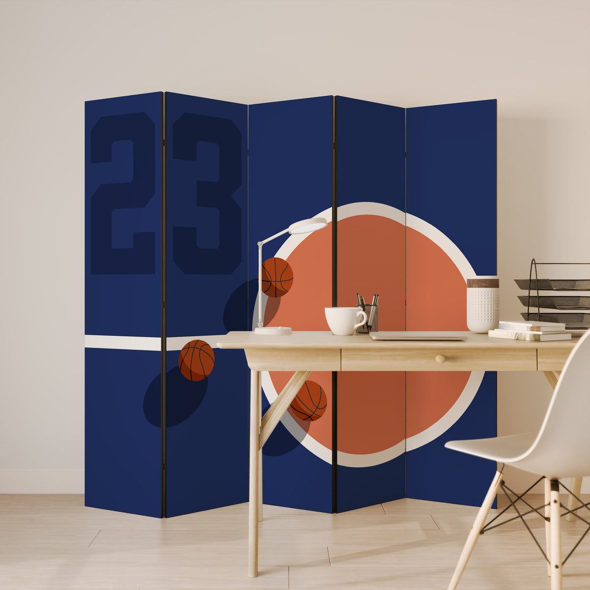 FAMOUS NUMBER 23 Biombo de 5 paneles