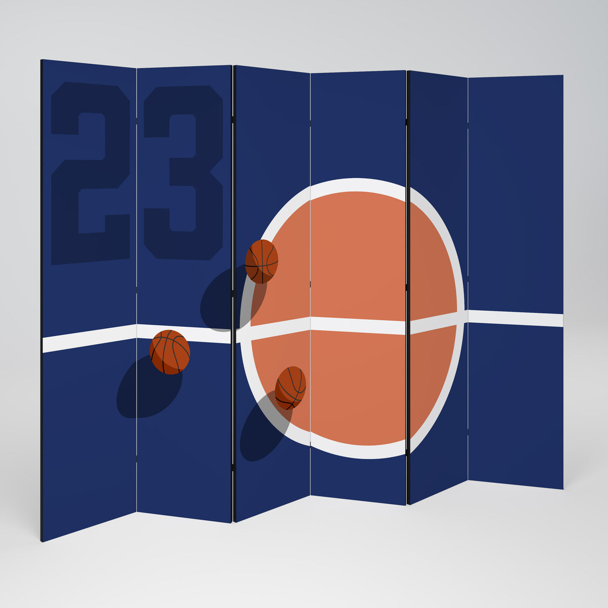 FAMOUS NUMBER 23 6-Panel Room Divider