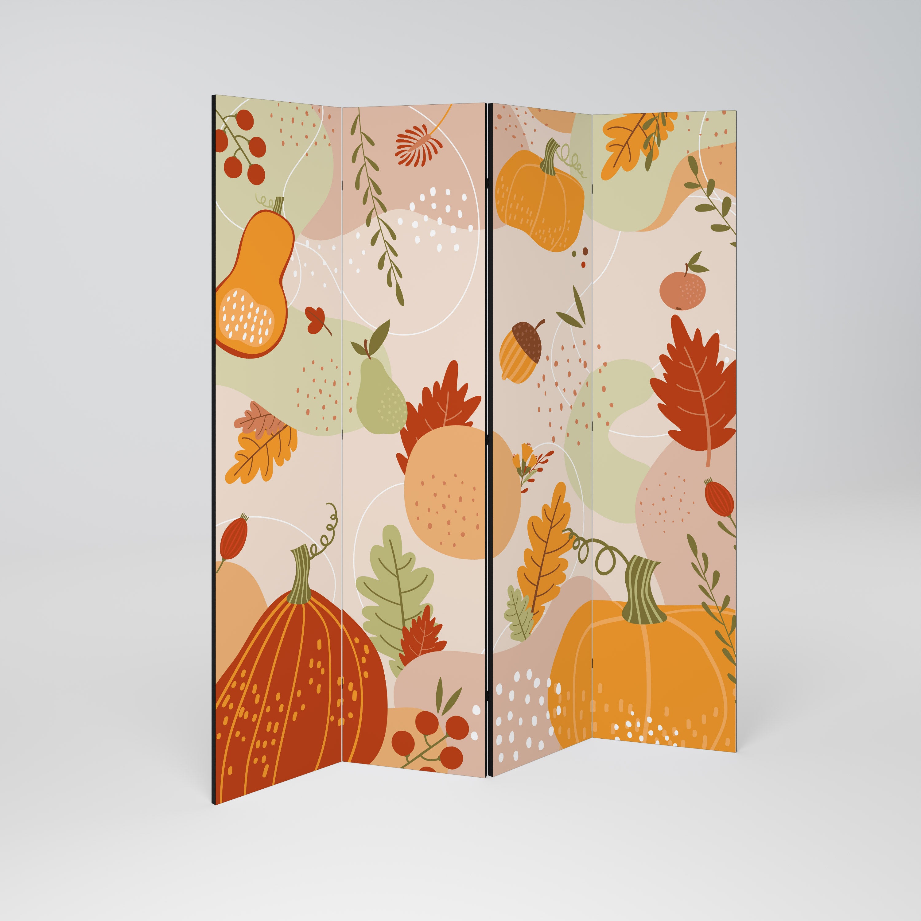HELLO AUTUMN Decorative 4-Panel Room Divider