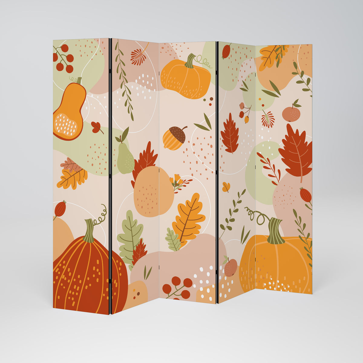 HELLO AUTUMN Biombo de 5 paneles