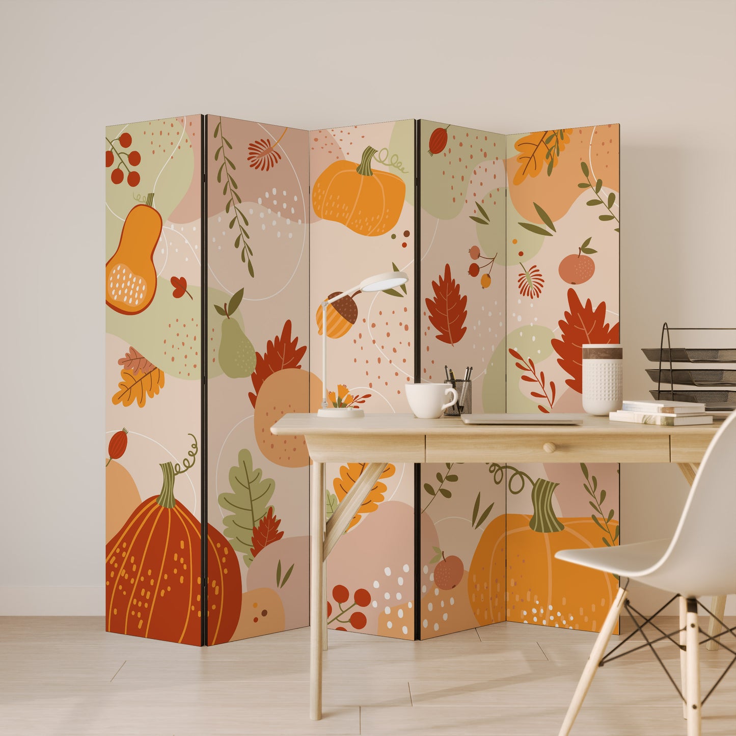 HELLO AUTUMN 5-Panel Room Divider