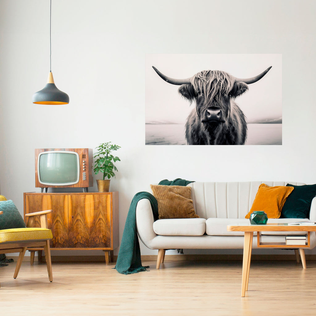 GENTLE GIANT STARE Peel and Stick Horizontal Poster