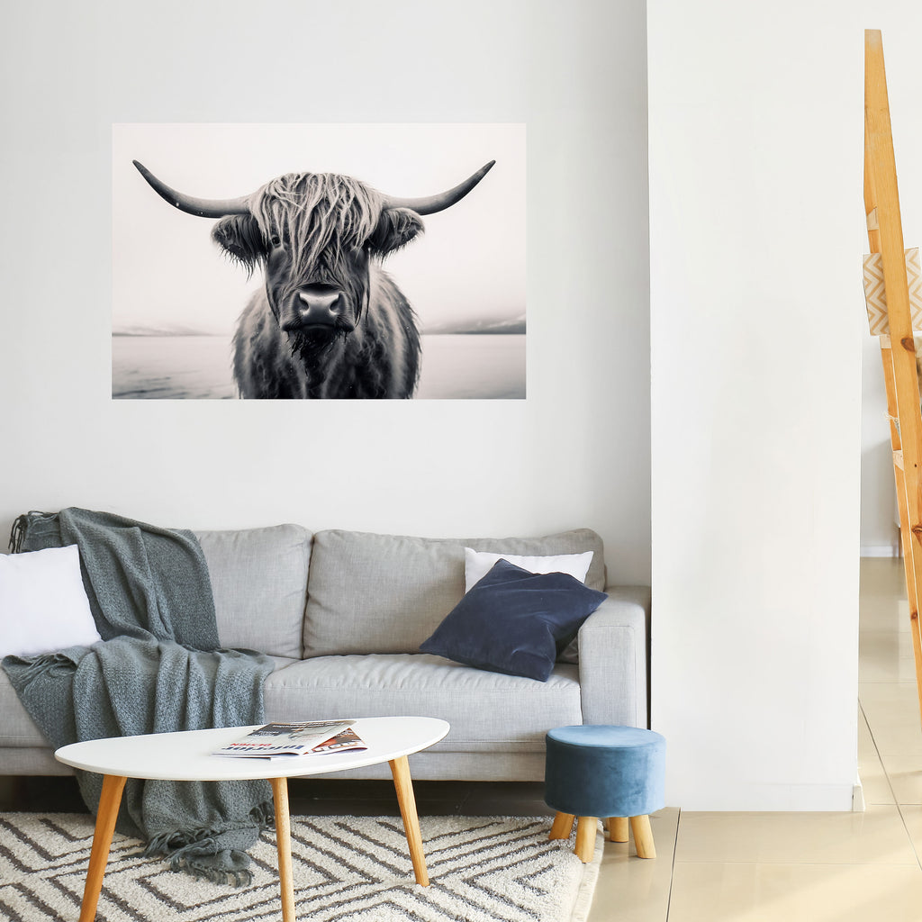 GENTLE GIANT STARE Peel and Stick Horizontal Poster