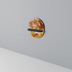 TRACES OF AUTUMN Estante Ovalado Decorativo en Acabado Negro