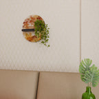 TRACES OF AUTUMN Estante Ovalado Decorativo en Acabado Negro