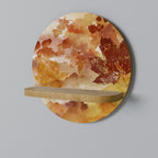 TRACES OF AUTUMN Estante Redondo Decorativo en Efecto Roble