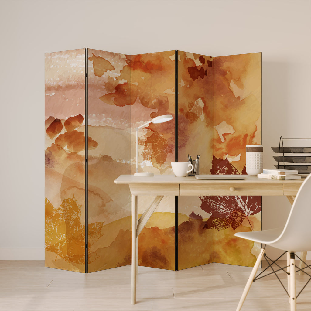 TRACES OF AUTUMN 5-Panel Room Divider