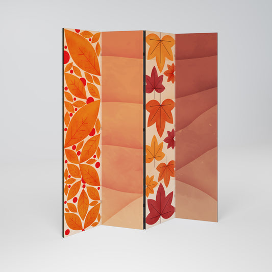 VIBRANT FALL FOLIAGE Biombo de 4 paneles