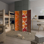 VIBRANT FALL FOLIAGE Decorative 4-Panel Room Divider