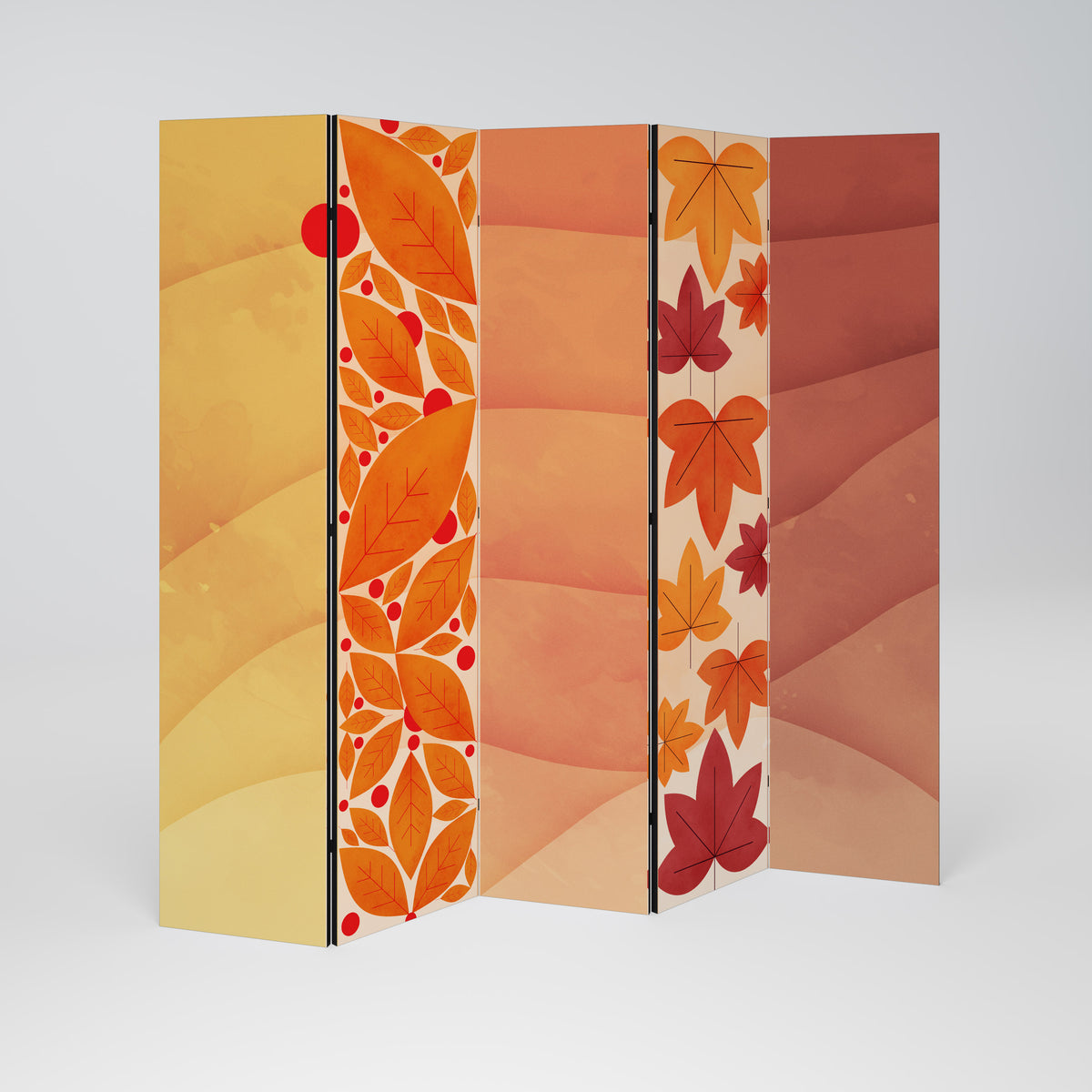 VIBRANT FALL FOLIAGE Biombo de 5 paneles