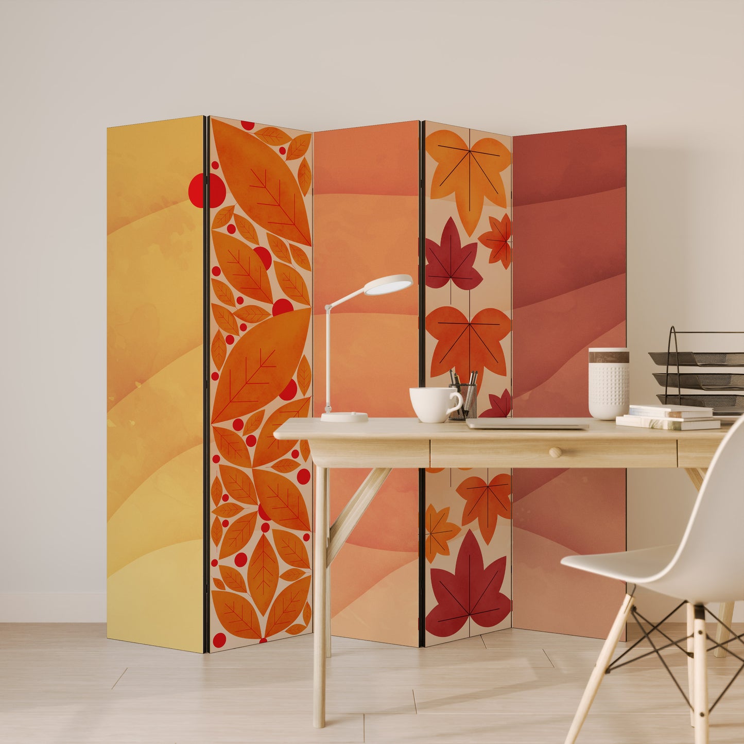 VIBRANT FALL FOLIAGE Biombo de 5 paneles