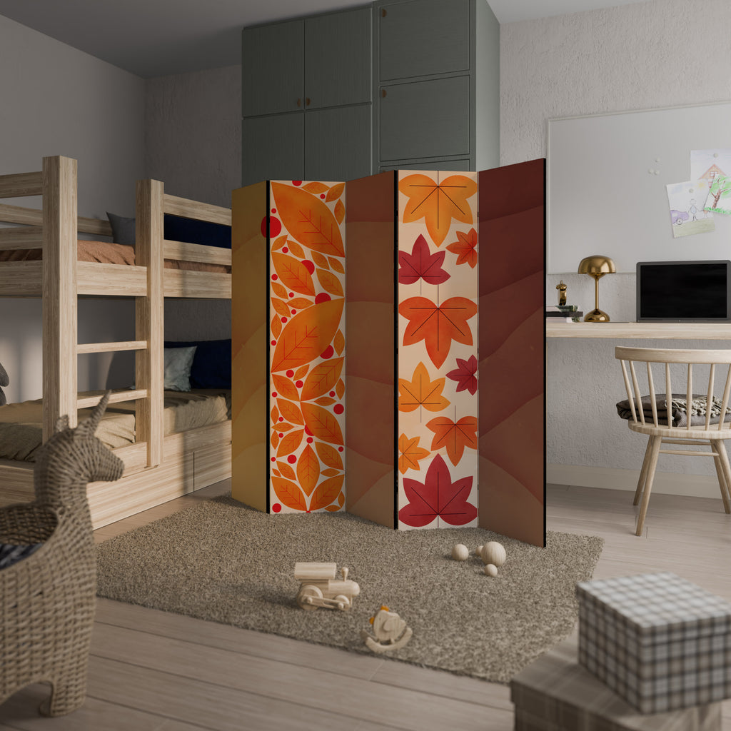 VIBRANT FALL FOLIAGE Decorative 5-Panel Room Divider