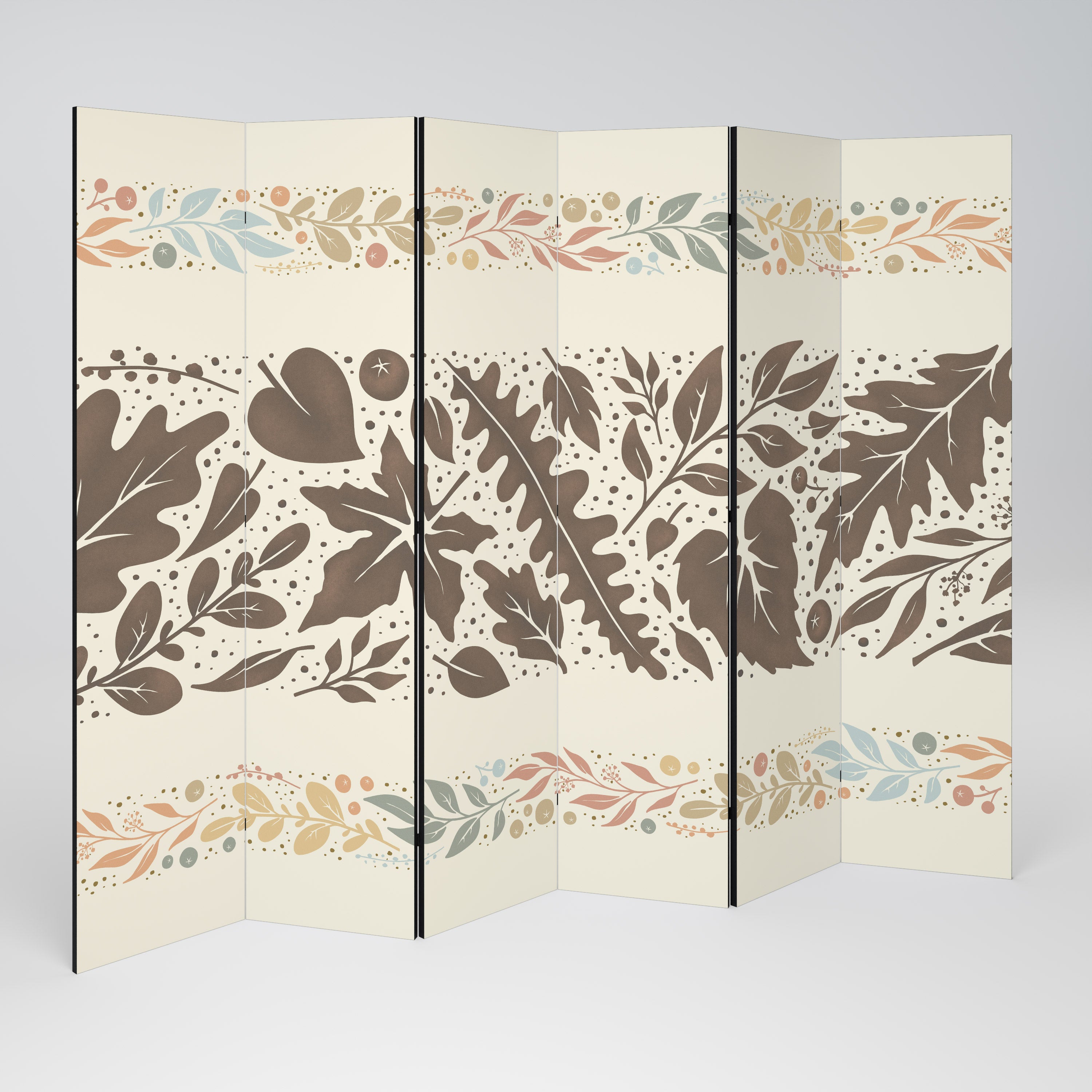 Biombo decorativo de 6 paneles FOLIAGE ROWS
