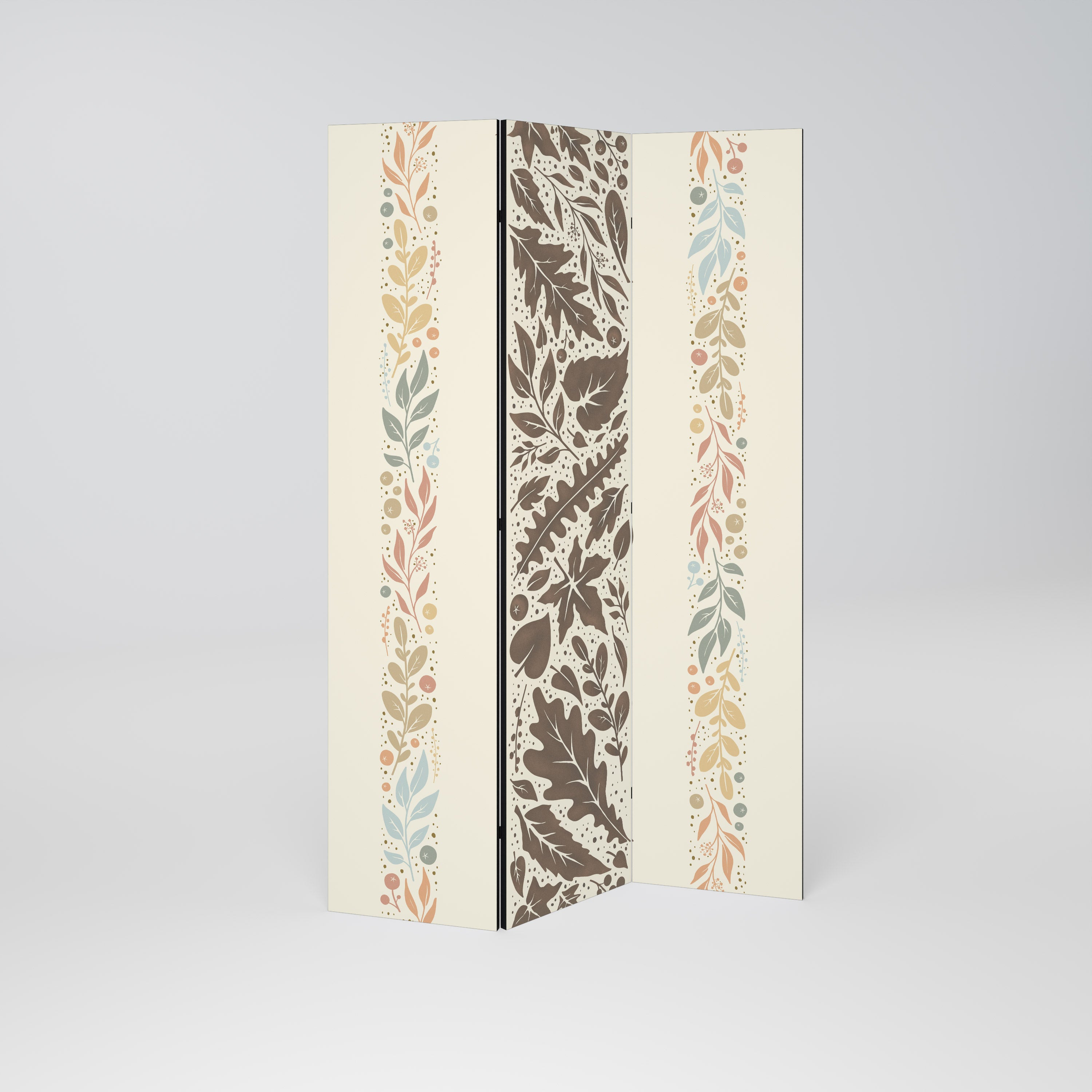 FOLIAGE TALES Decorative 3-Panel Room Divider