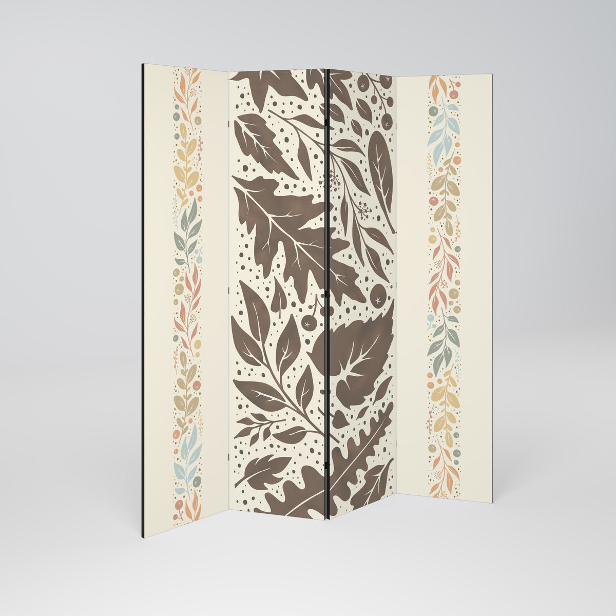 FOLIAGE TALES Biombo de 4 paneles