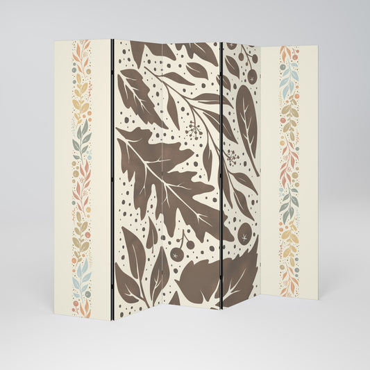 FOLIAGE TALES Biombo de 5 paneles