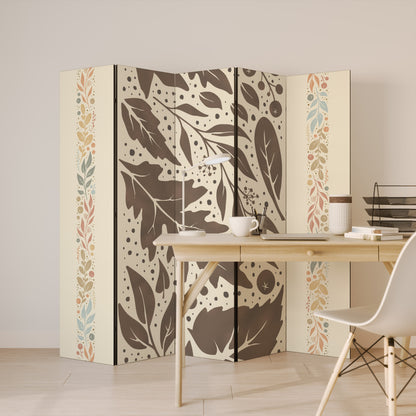 FOLIAGE TALES Biombo de 5 paneles