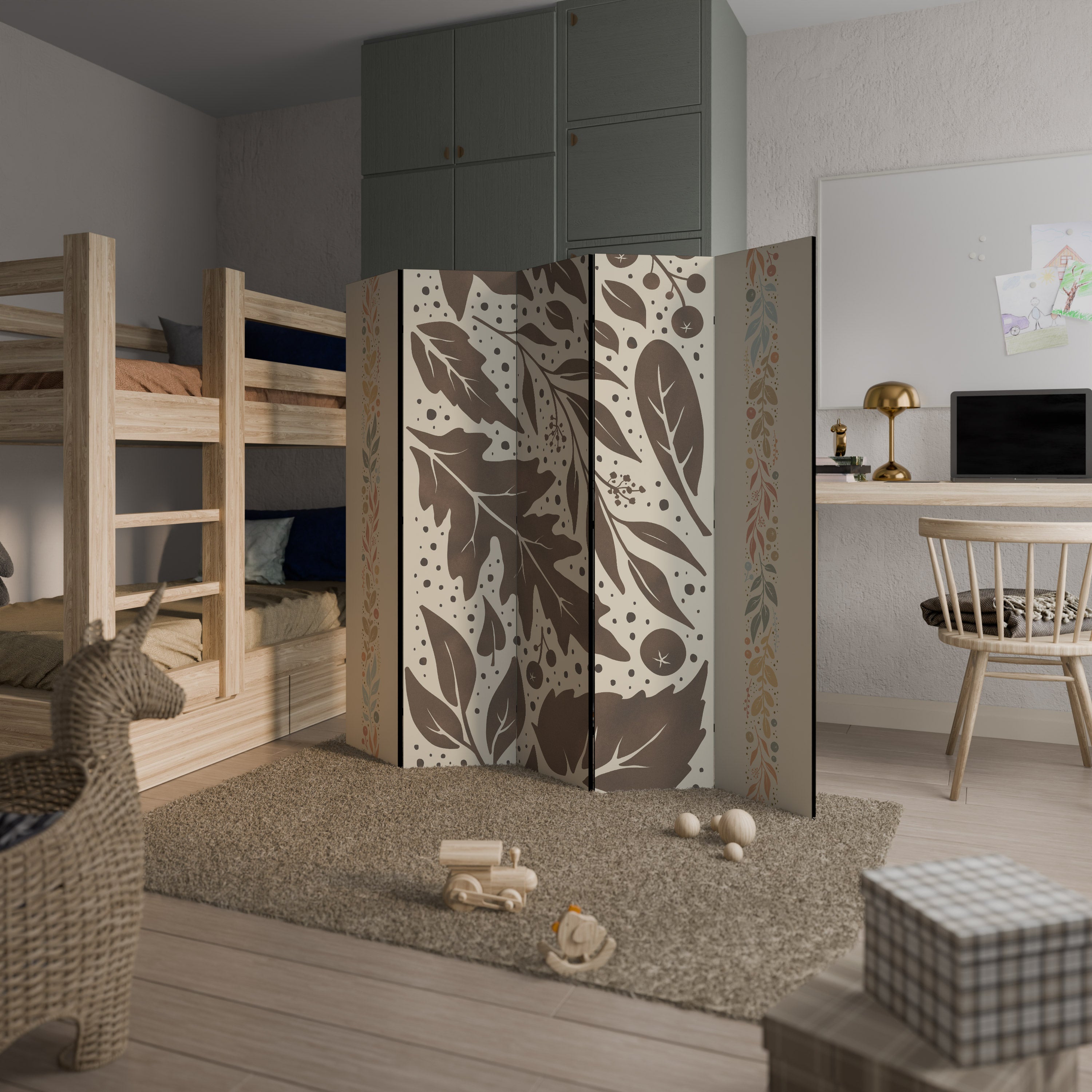 FOLIAGE TALES 5-Panel Room Divider