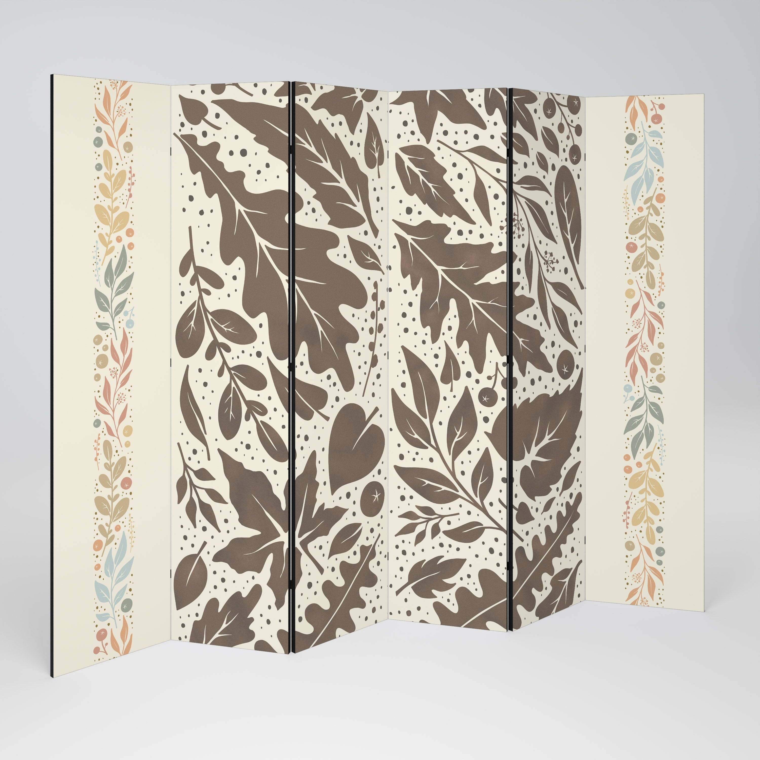 Biombo decorativo de 6 paneles FOLIAGE TALES