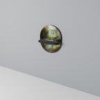 SUNLIT STILLNESS Oval Art Shelf In Black Finish