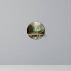 SUNLIT STILLNESS Estante Redondo Decorativo en Efecto Roble