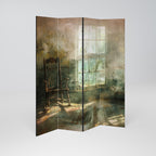 SUNLIT STILLNESS Decorative 4-Panel Room Divider