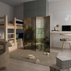 SUNLIT STILLNESS Decorative 4-Panel Room Divider