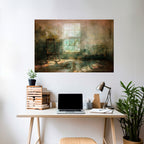 SUNLIT STILLNESS Peel and Stick Horizontal Poster