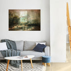 SUNLIT STILLNESS Peel and Stick Horizontal Poster