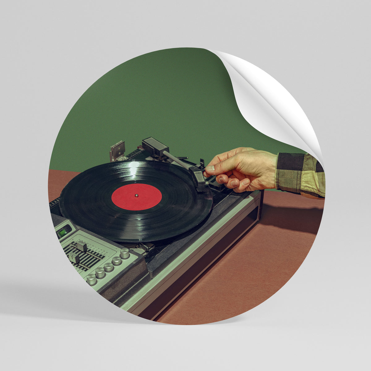 UNIQUE SOUNDS Vinilo adhesivo redondo