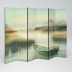 MORNING BY THE LAKE Decorative 6-Panel Room Divider
