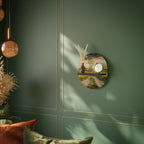 SUNSET PATH Estante Ovalado Decorativo en Acabado Negro