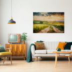 SUNSET PATH Peel and Stick Horizontal Poster