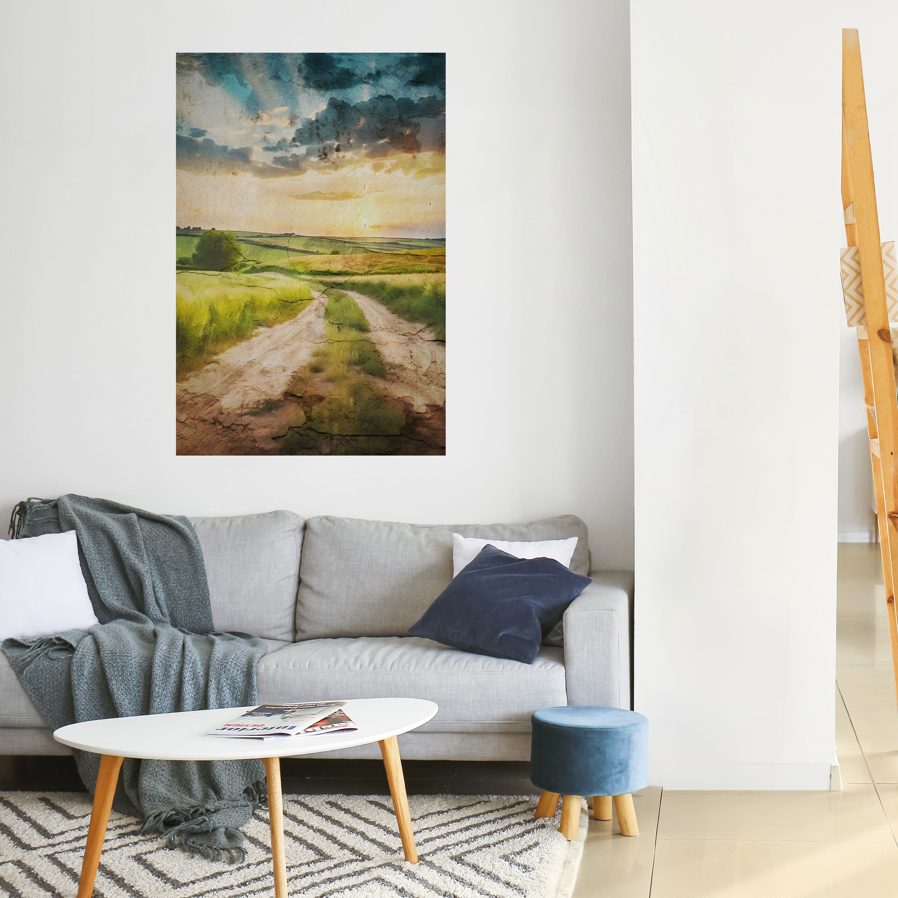 SUNSET PATH Peel and Stick Vertical Poster