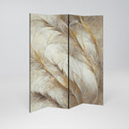 SOFT PLUMAGE Decorative 4-Panel Room Divider